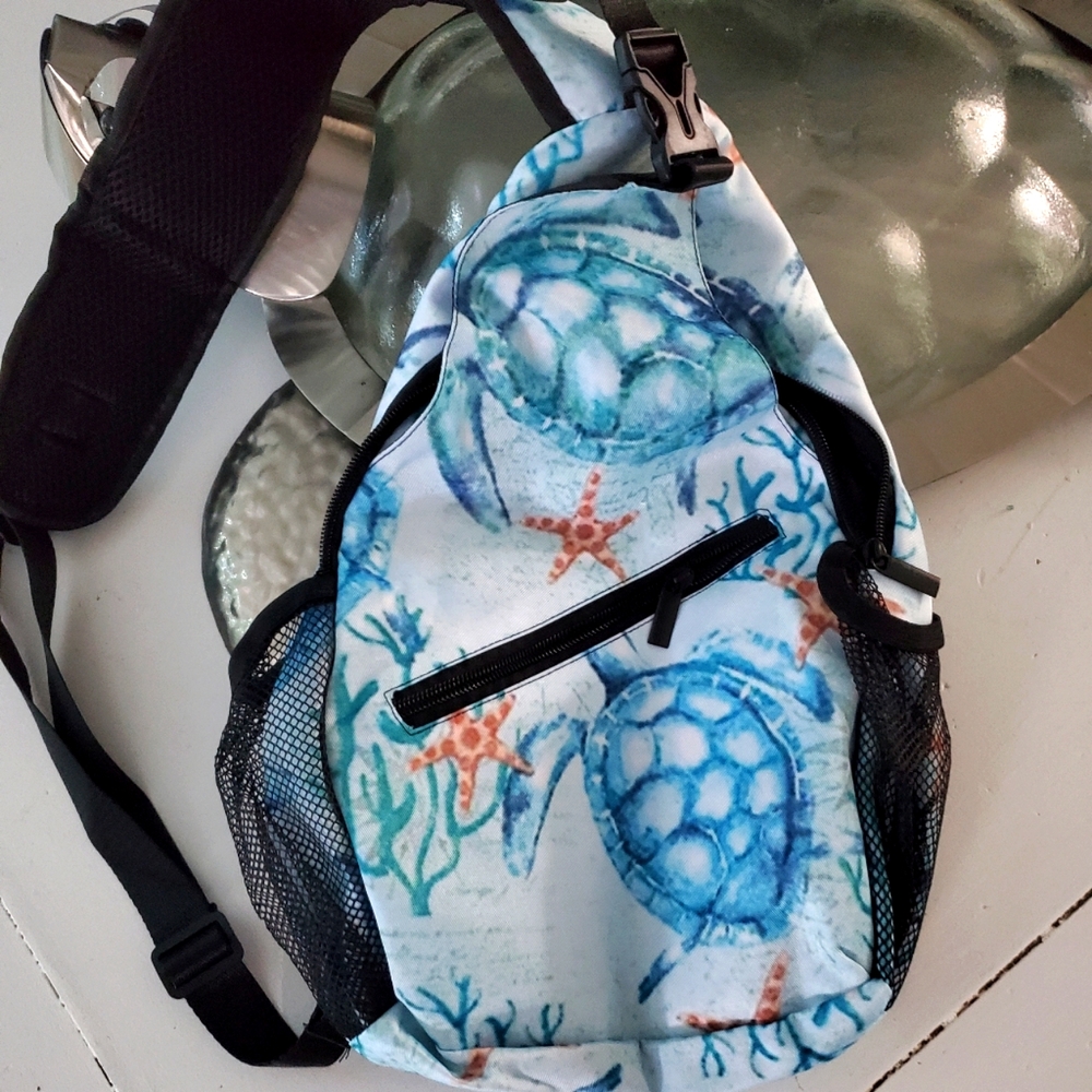 TURTLE Starfish Coastal crossbody BACKPACK BAG * New*